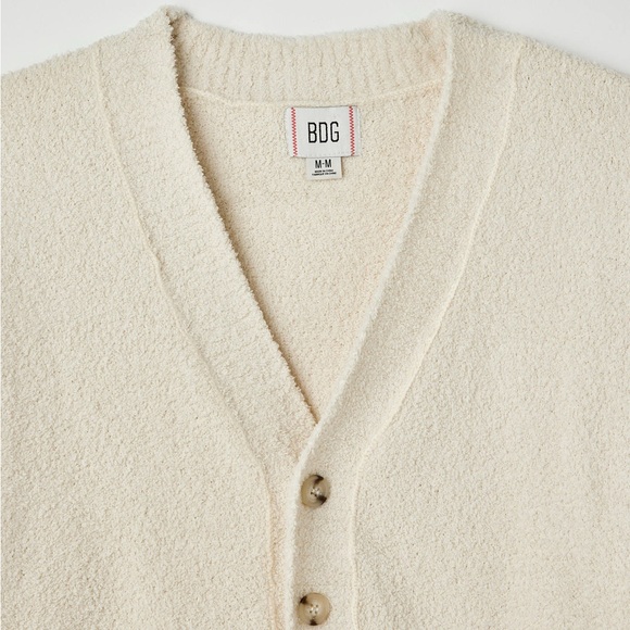 Men's Cream BDG Waterloo Cardigan - Picture 6 of 16